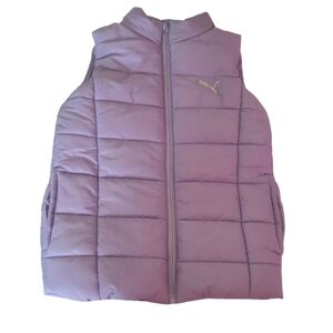 Lavendar Puma Puffer Vest Girls